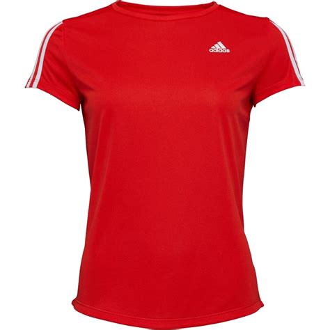 adidas t shirt damen rot blau weiß|Rote adidas T.